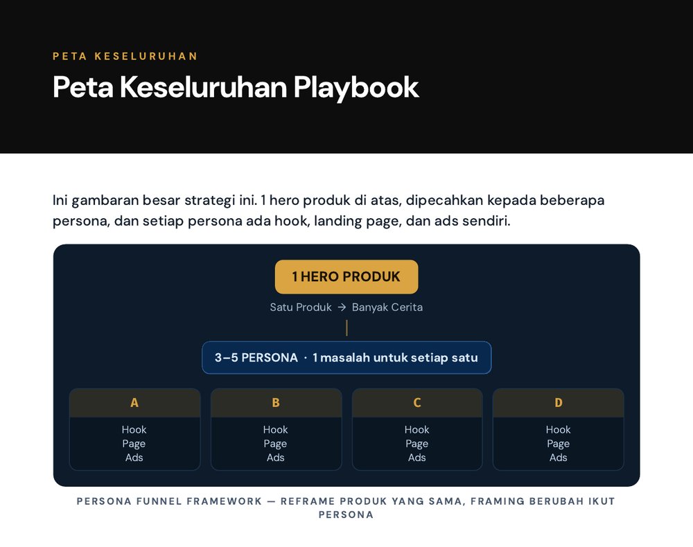 Langkah 1 — Peta keseluruhan: 1 hero produk